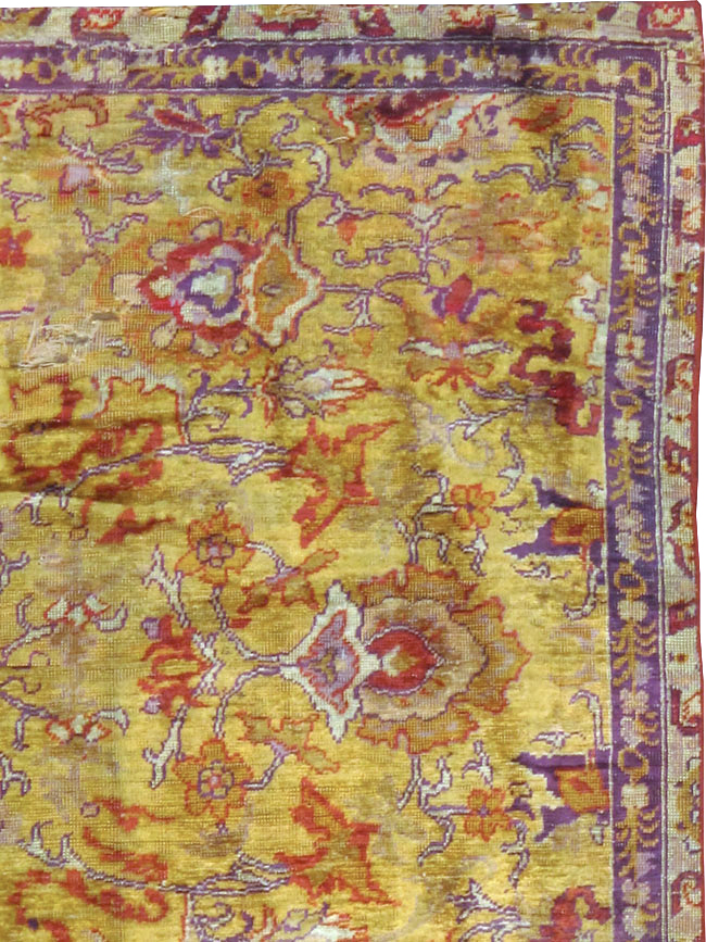 Antique Kayseri Silk Carpet, No.9100 - Gss