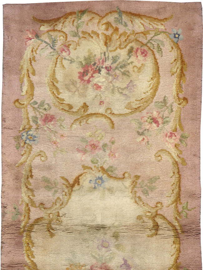 Antique French Savonnerie Runner, No.9105 - Gss