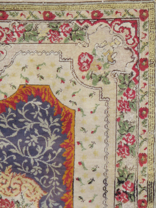 Antique Turkish Herekeh Rug, No.9107 - Gss