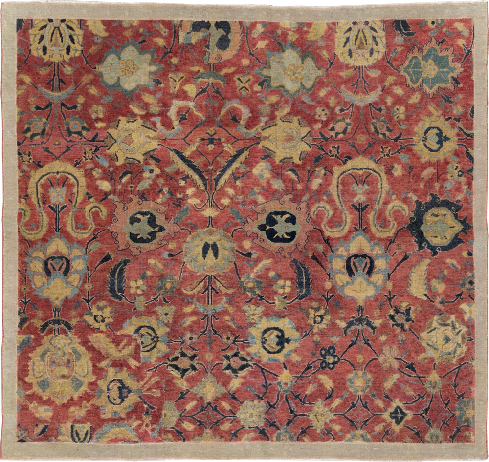 Antique Persian Isfahan Rug, No.9112 - Gss