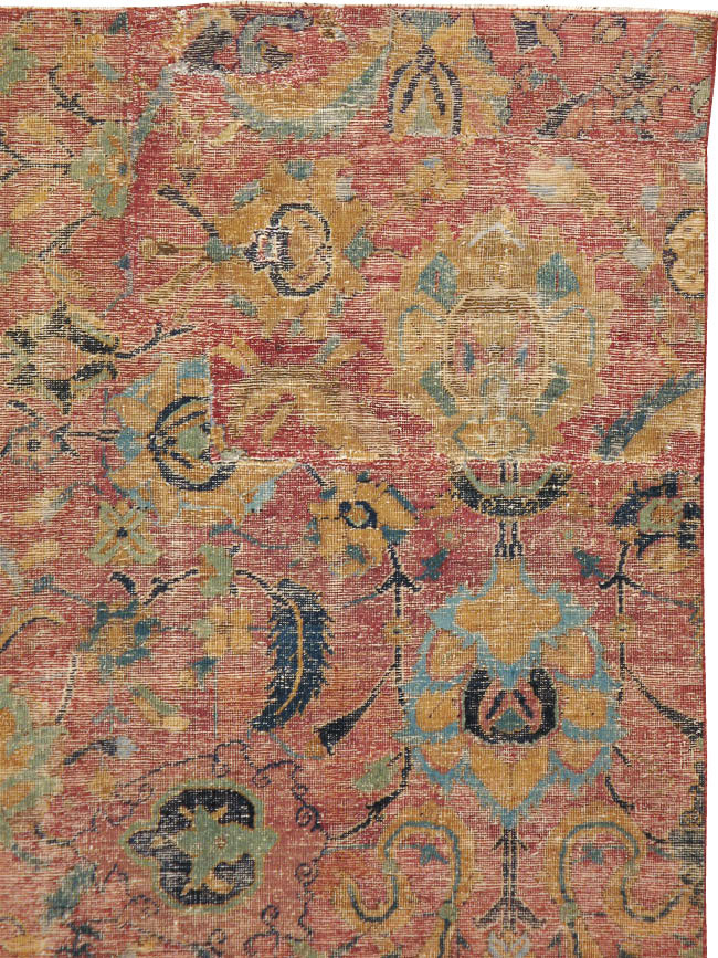 Antique Persian Isfahan Rug, No.9112 - Gss