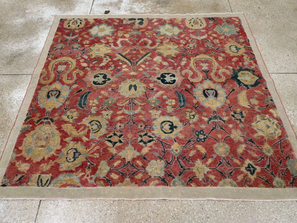 Antique Persian Isfahan Rug, No.9112 - Gss