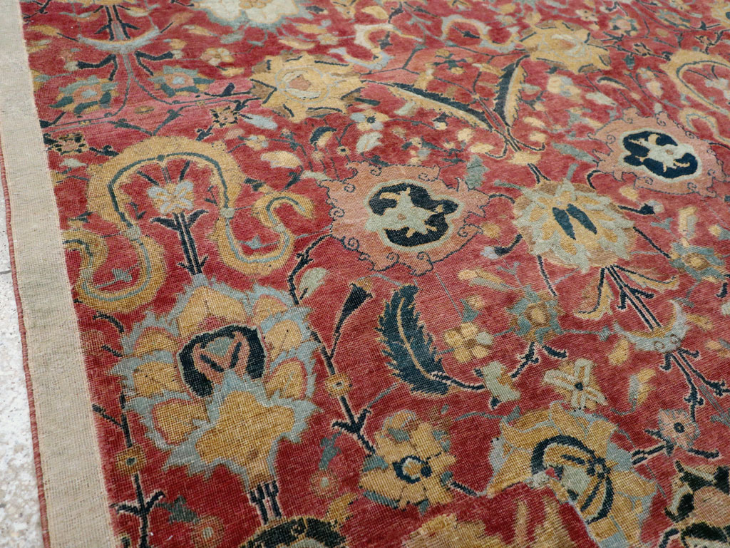 Antique Persian Isfahan Rug, No.9112 - Gss