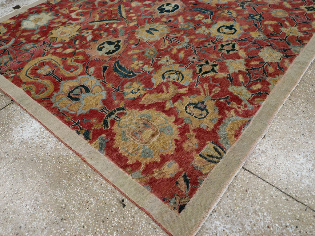 Antique Persian Isfahan Rug, No.9112 - Gss