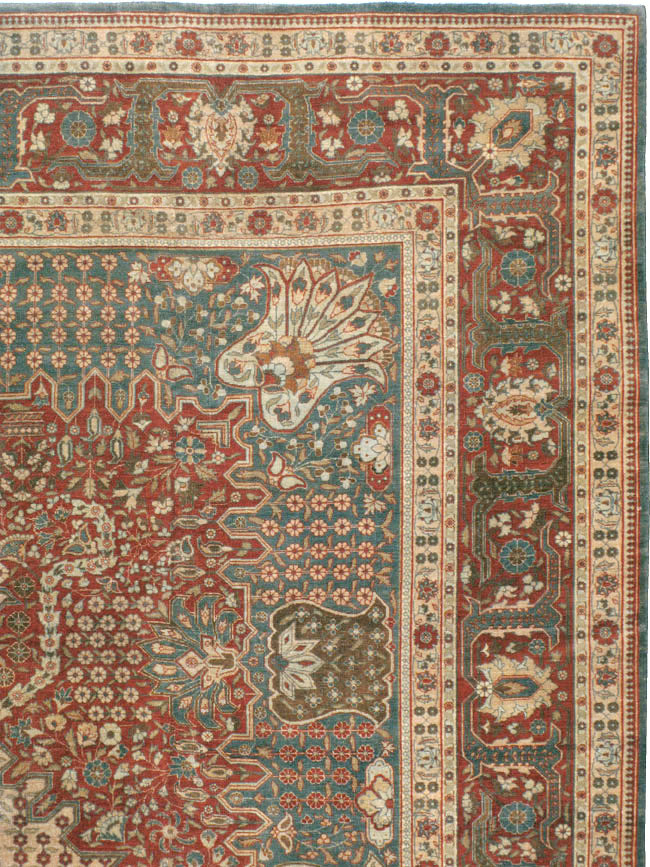 Antique Persian Tabriz Carpet, No.9117 - Gss