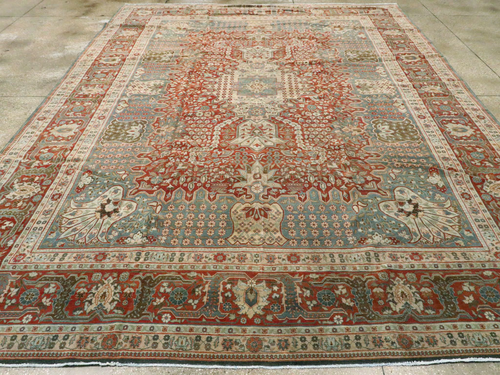 Antique Persian Tabriz Carpet, No.9117 - Gss