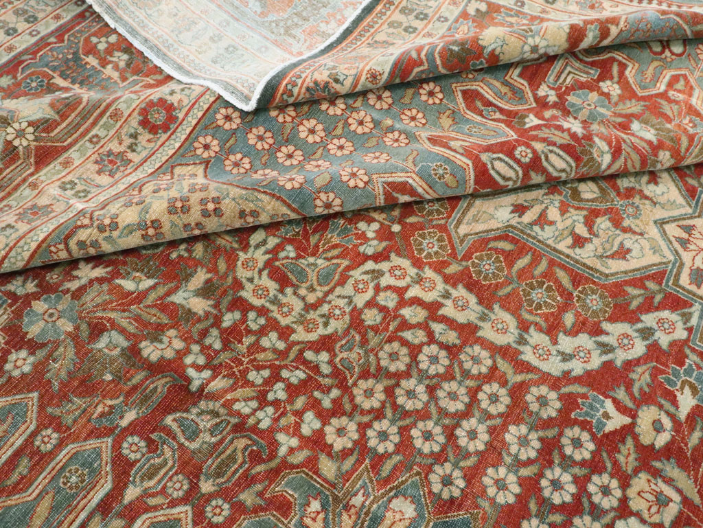 Antique Persian Tabriz Carpet, No.9117 - Gss