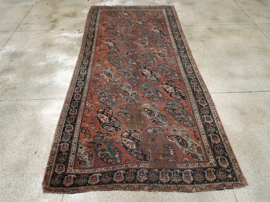 Antique Persian Khamseh Gallery Carpet, No.9149 - Gss