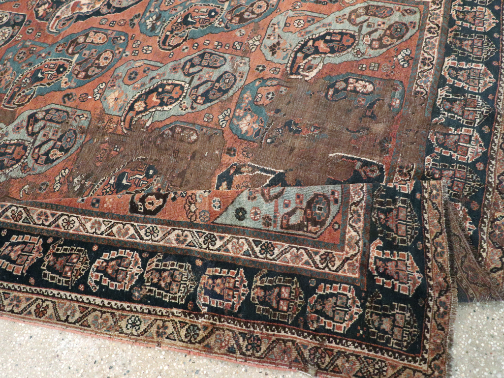 Antique Persian Khamseh Gallery Carpet, No.9149 - Gss