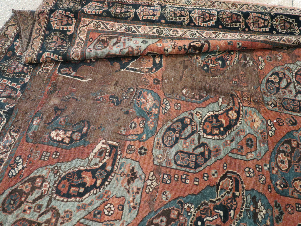 Antique Persian Khamseh Gallery Carpet, No.9149 - Gss