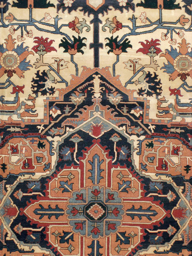 Vintage Persian Heriz Oversize Carpet, No.9162 - Gss