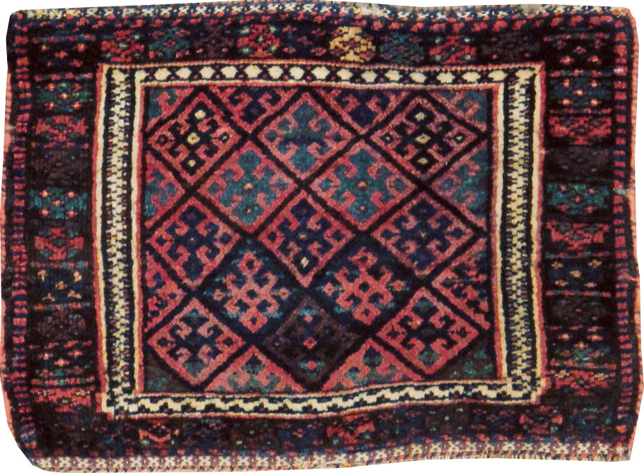Vintage Persian Kurdish Rug, No.9179 - Gss