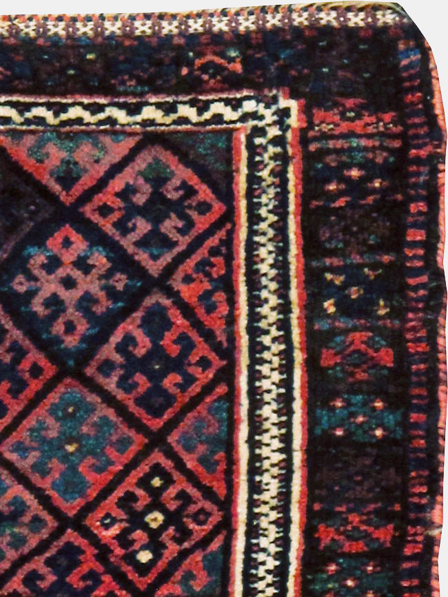 Vintage Persian Kurdish Rug, No.9179 - Gss