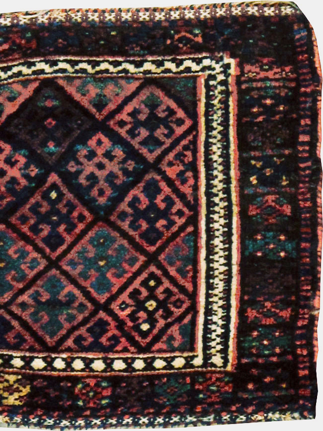 Vintage Persian Kurdish Rug, No.9179 - Gss
