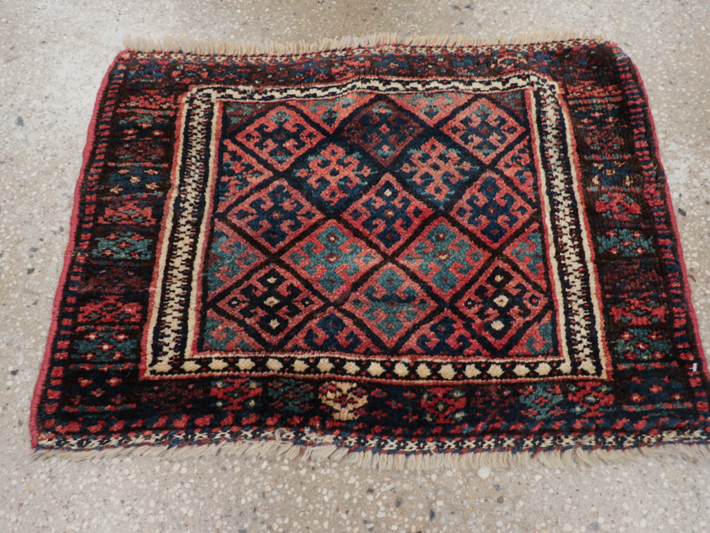 Vintage Persian Kurdish Rug, No.9179 - Gss