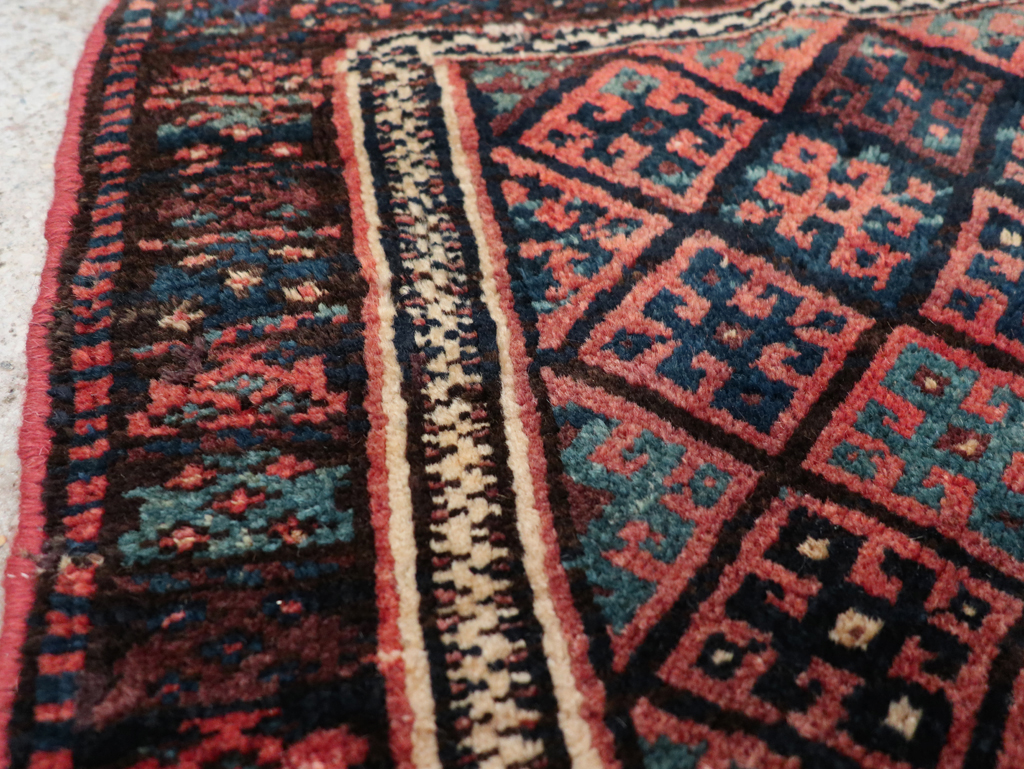 Vintage Persian Kurdish Rug, No.9179 - Gss