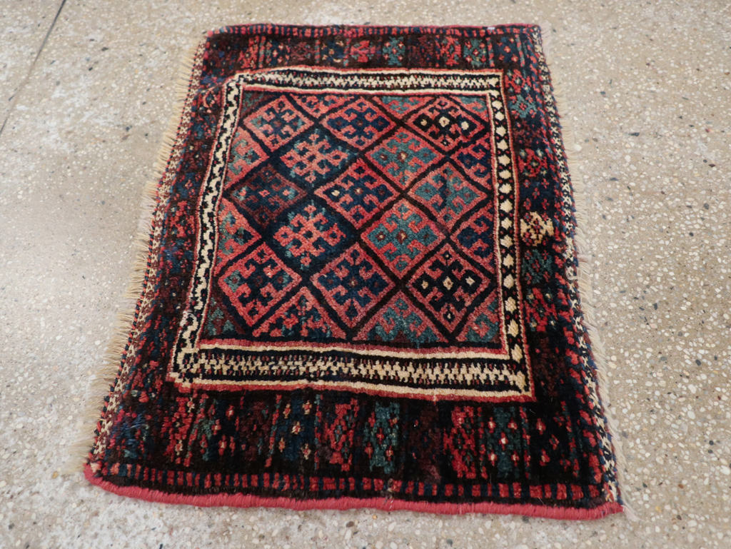 Vintage Persian Kurdish Rug, No.9179 - Gss
