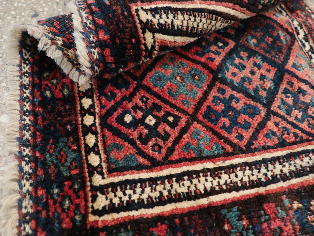 Vintage Persian Kurdish Rug, No.9179 - Gss