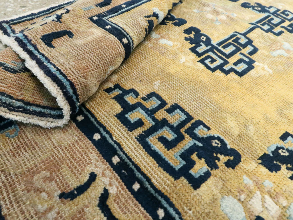 Antique Chinese Ningxia Square Rug, No.9195 - Gss