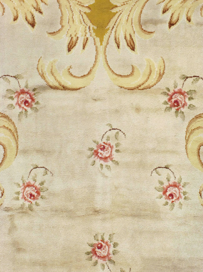Vintage European Savonnerie Carpet, No.9212 - Gss