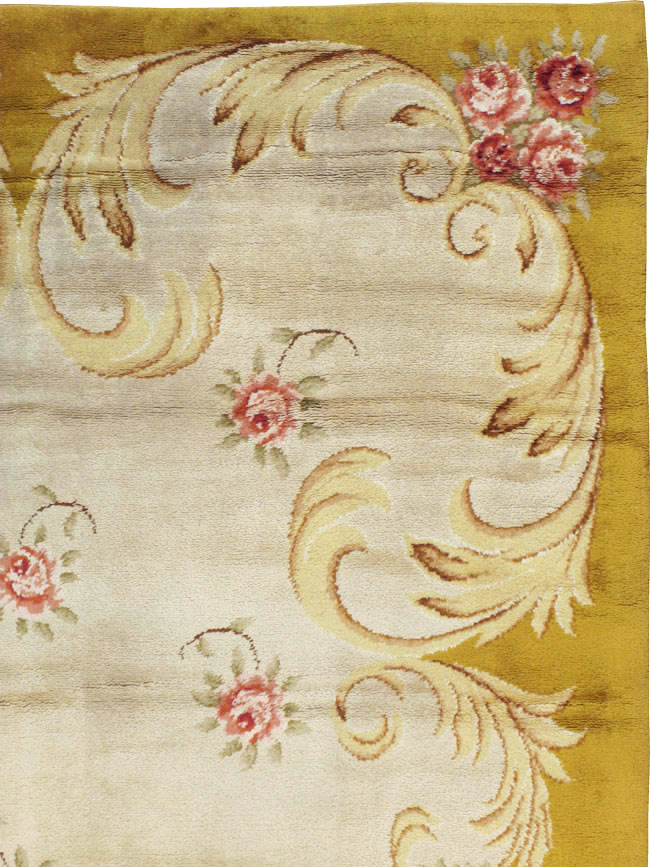 Vintage European Savonnerie Carpet, No.9212 - Gss