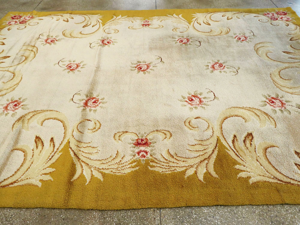Vintage European Savonnerie Carpet, No.9212 - Gss