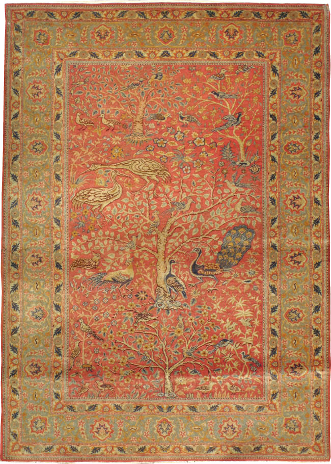 Antique Turkish Sivas Pictorial Rug, No.9222 - Gss