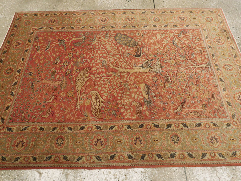 Antique Turkish Sivas Pictorial Rug, No.9222 - Gss