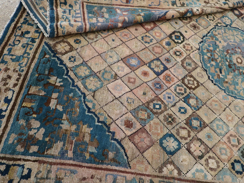 Antique Chinese Ningxia Accent Rug, No.9227 - Gss