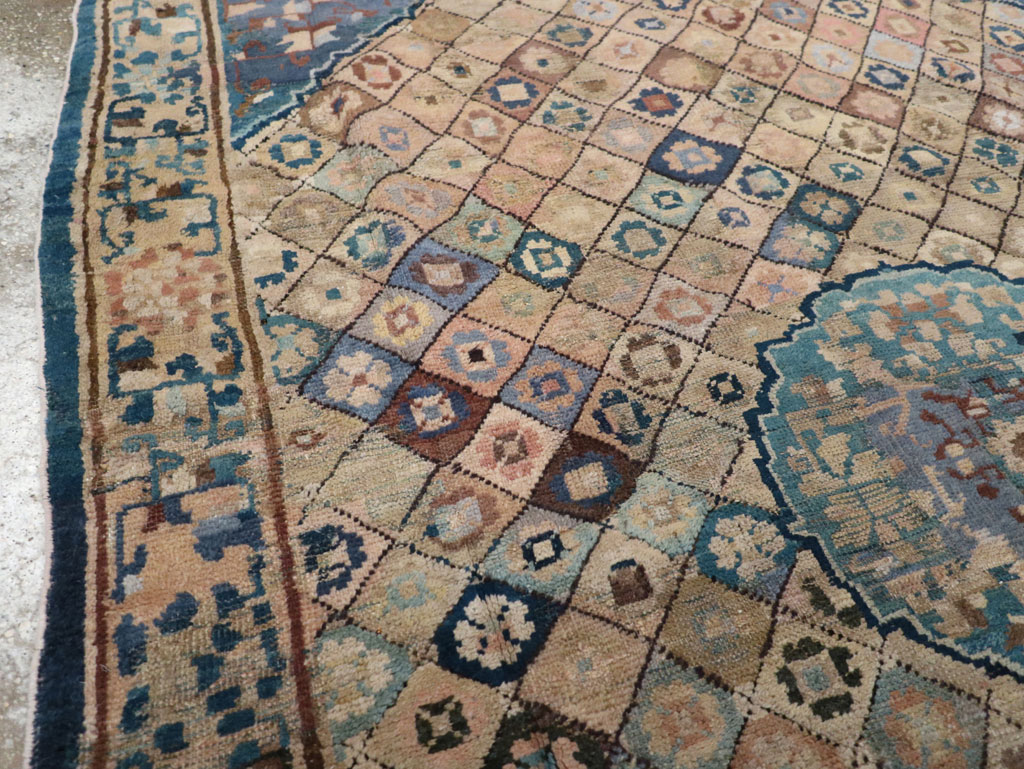 Antique Chinese Ningxia Accent Rug, No.9227 - Gss