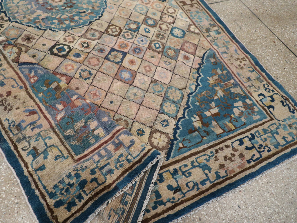 Antique Chinese Ningxia Accent Rug, No.9227 - Gss