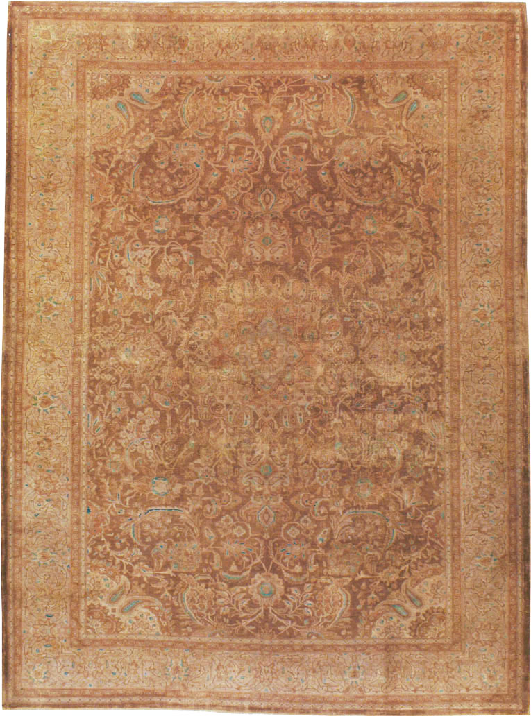 Vintage Persian Kashan Carpet, No.9231 - Gss