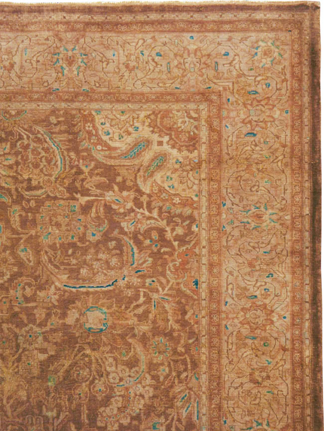 Vintage Persian Kashan Carpet, No.9231 - Gss