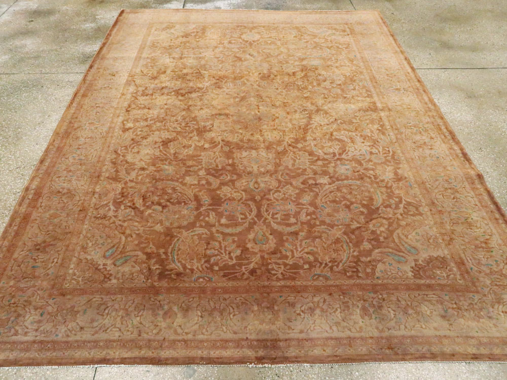 Vintage Persian Kashan Carpet, No.9231 - Gss