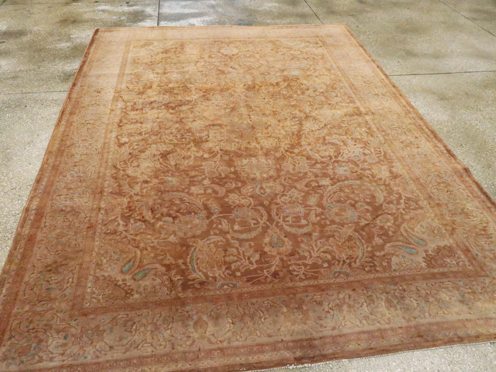 Vintage Persian Kashan Carpet, No.9231 - Gss