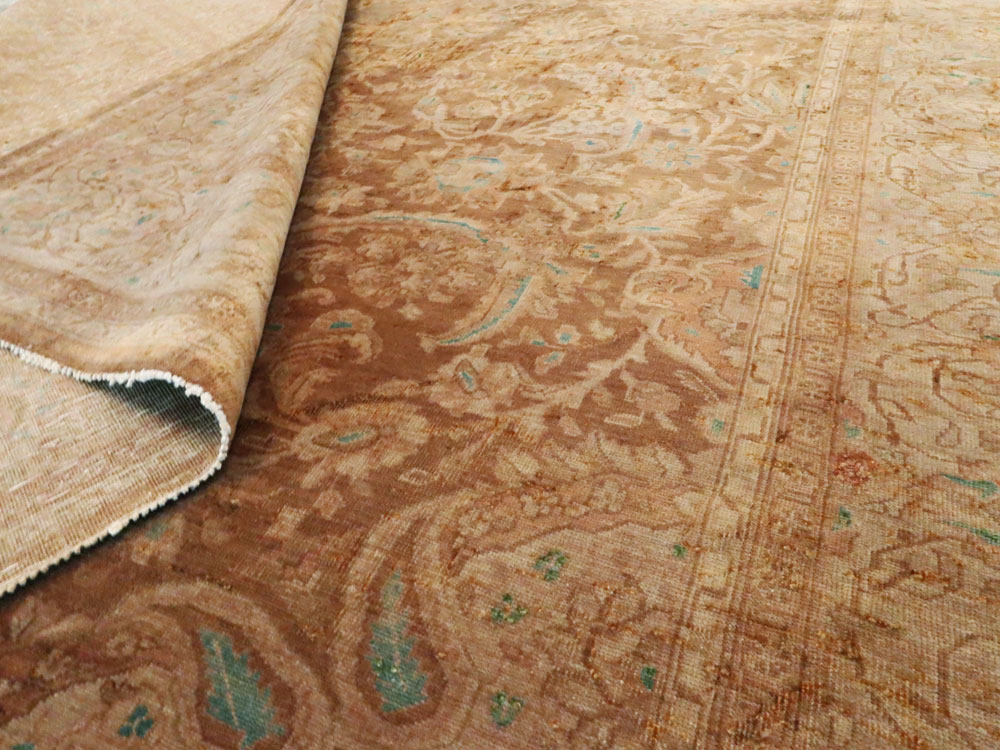 Vintage Persian Kashan Carpet, No.9231 - Gss