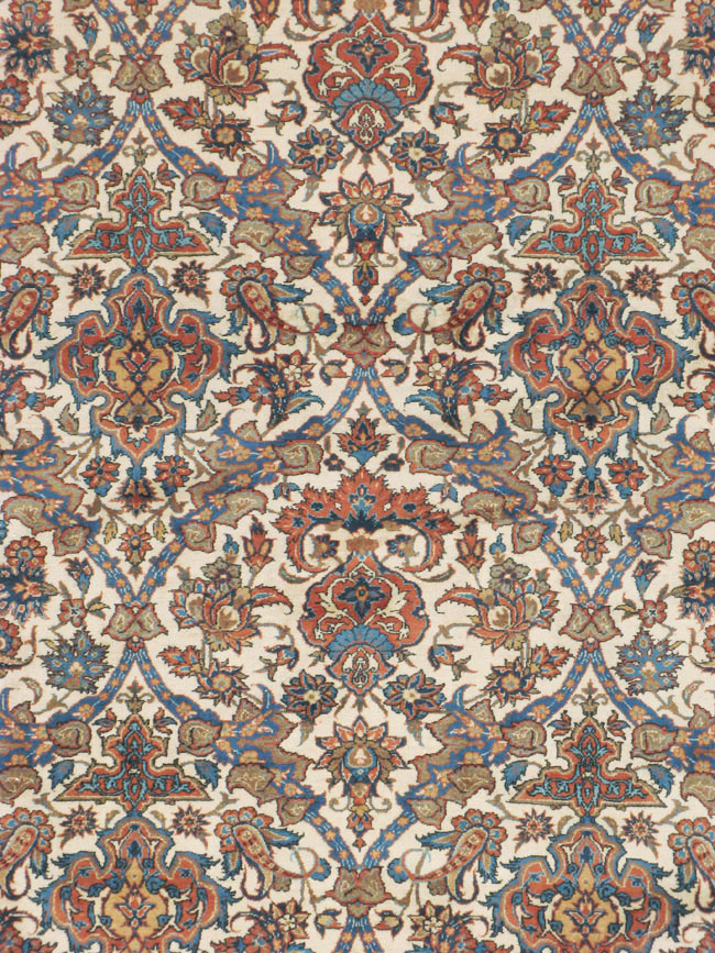 Vintage Persian Isfahan Carpet, No.9238 - Gss
