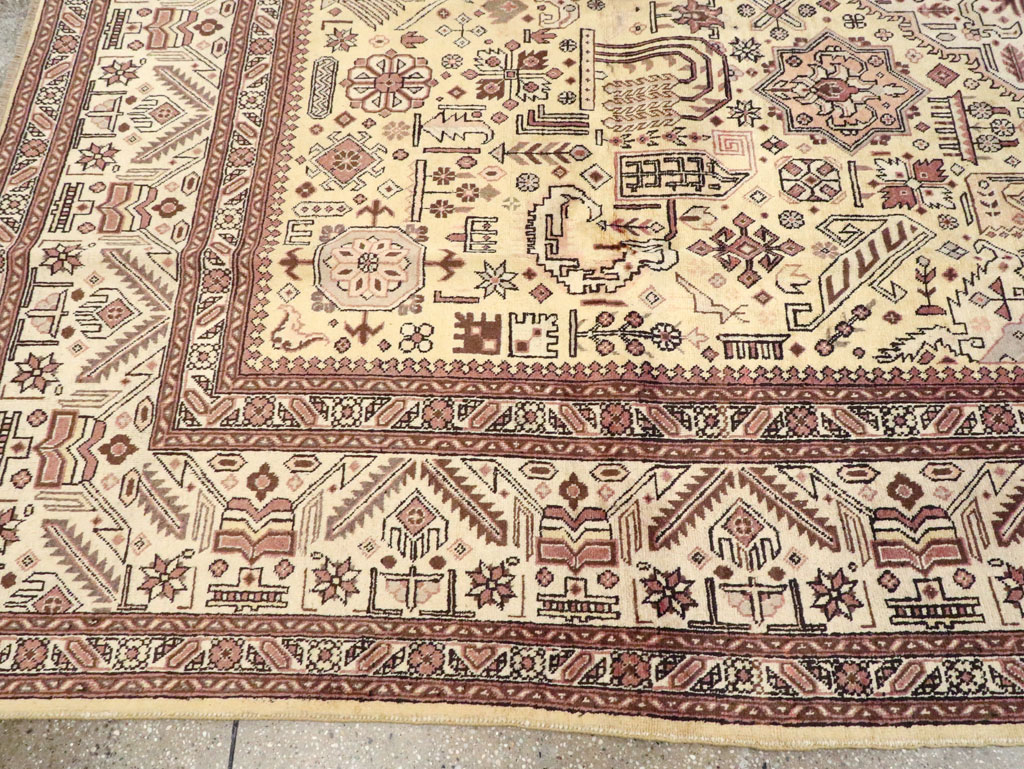 Vintage Persian Tabriz Carpet, No.9259 - Gss