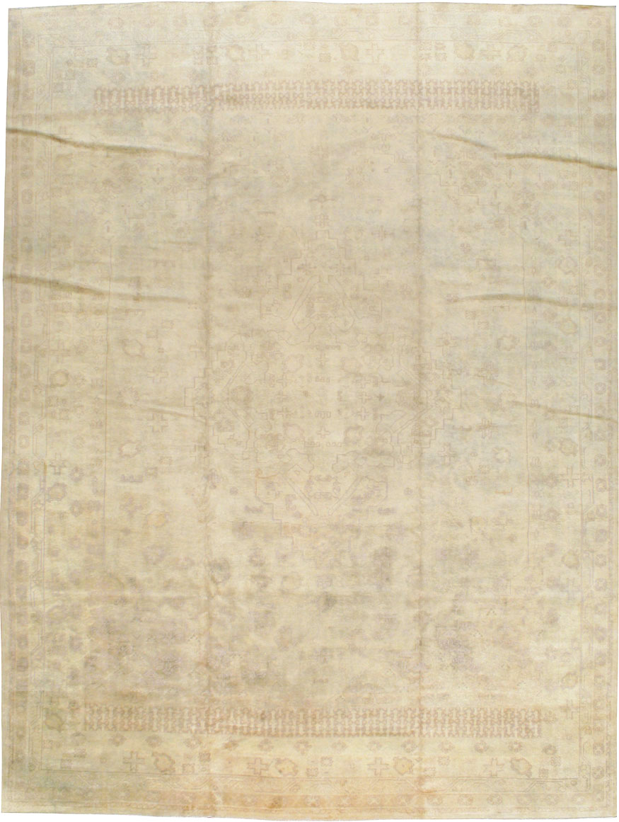 Antique Turkish Oushak Carpet, No.9277 - Gss