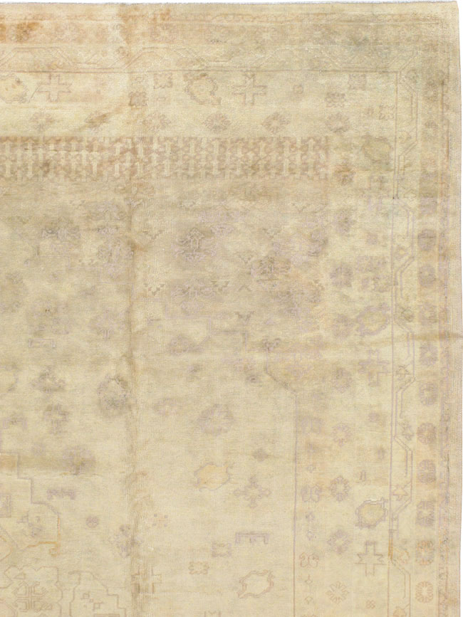 Antique Turkish Oushak Carpet, No.9277 - Gss