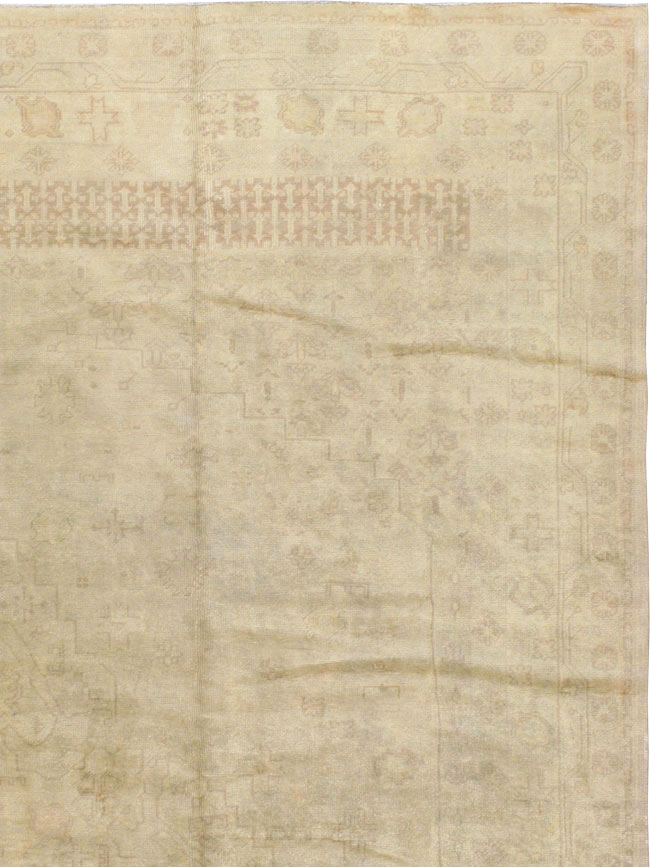 Antique Turkish Oushak Carpet, No.9277 - Gss