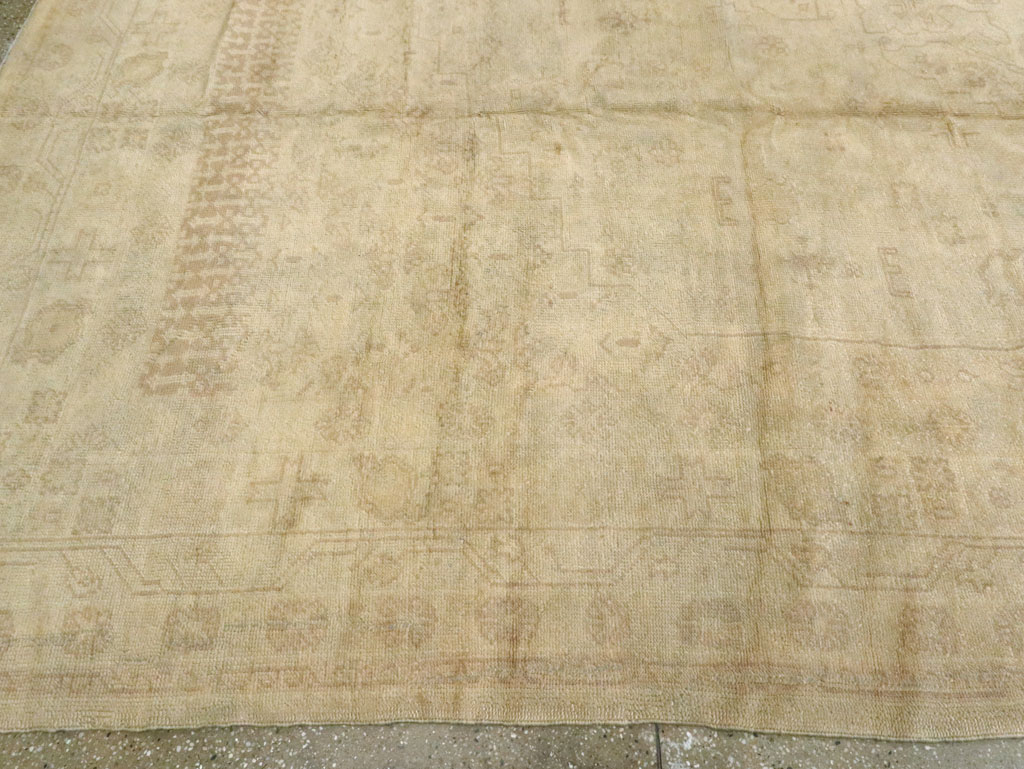 Antique Turkish Oushak Carpet, No.9277 - Gss