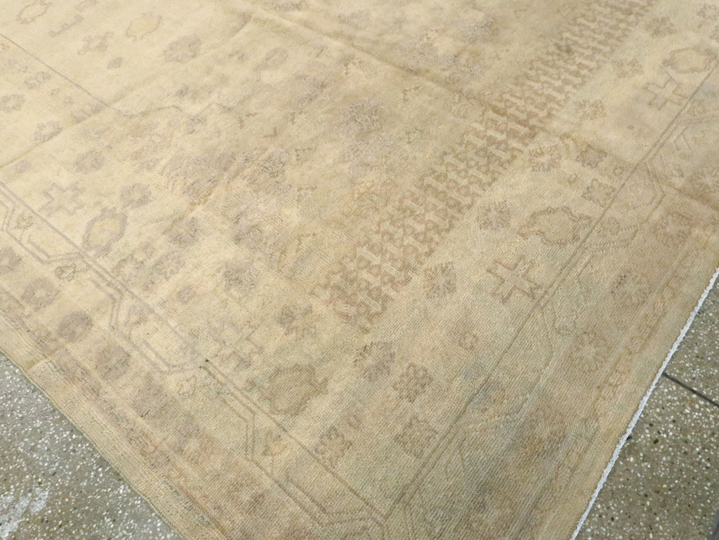 Antique Turkish Oushak Carpet, No.9277 - Gss