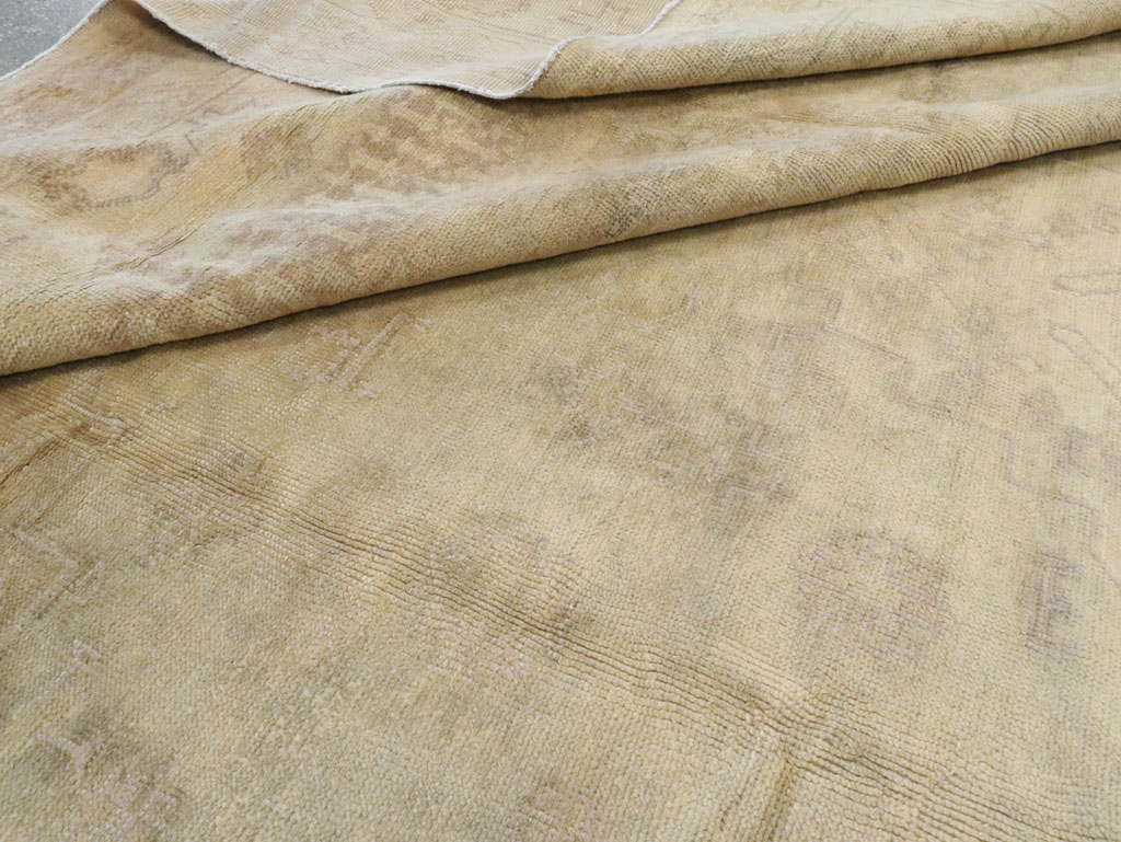 Antique Turkish Oushak Carpet, No.9277 - Gss