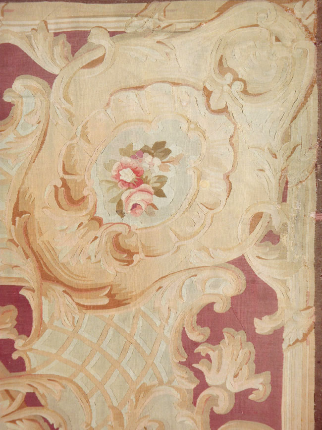 Antique French Aubusson Oversize Carpet, No.9281 - Gss