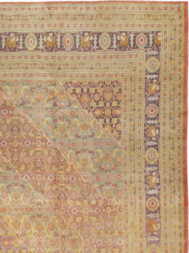 Antique Persian Tabriz Carpet, No.9284 - Gss