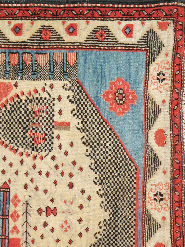 Vintage Turkish Anatolian Pictorial Rug, No.9315 - Gss