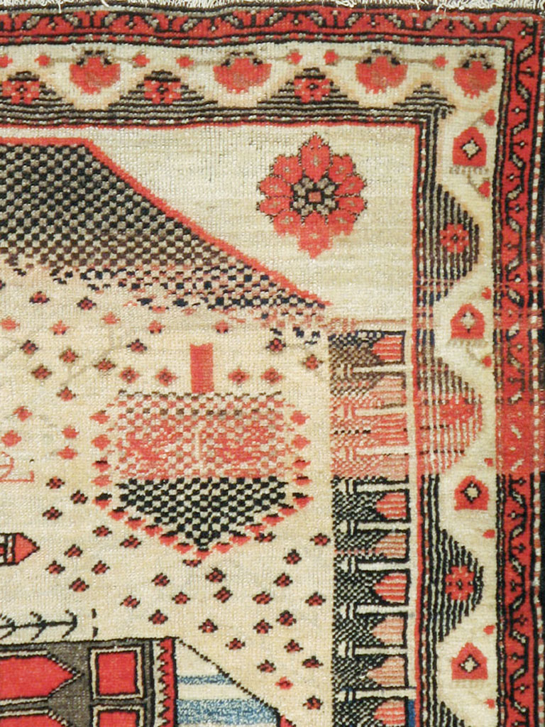 Vintage Turkish Anatolian Pictorial Rug, No.9315 - Gss