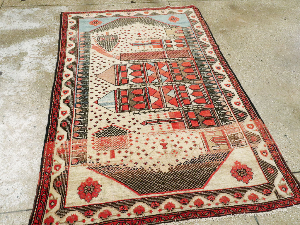 Vintage Turkish Anatolian Pictorial Rug, No.9315 - Gss