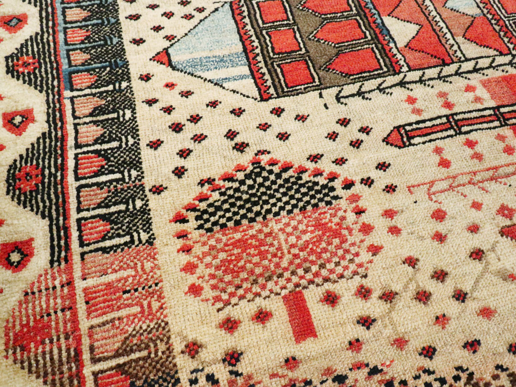 Vintage Turkish Anatolian Pictorial Rug, No.9315 - Gss